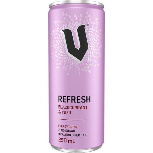 V Refresh Energy Drink Zero Sugar Blackcurrant & Yuzu 250ml