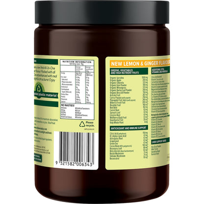 Vital All-in-one Daily Supplement Powder Lemon & Ginger Flavour 240g
