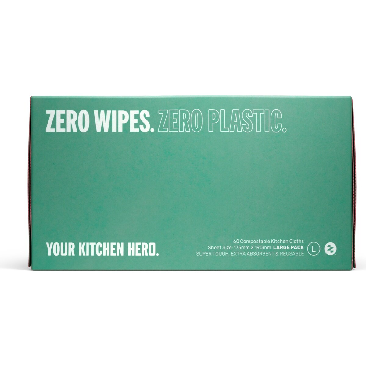Zero Plastic Free Reusable Cleaning Wipes Large 60 Pack