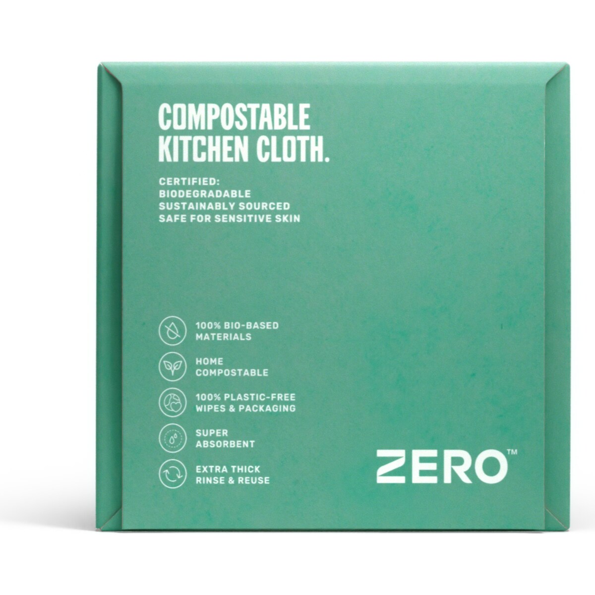 Zero Plastic Free Reusable Cleaning Wipes Large 60 Pack
