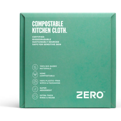 Zero Plastic Free Reusable Cleaning Wipes Large 60 Pack