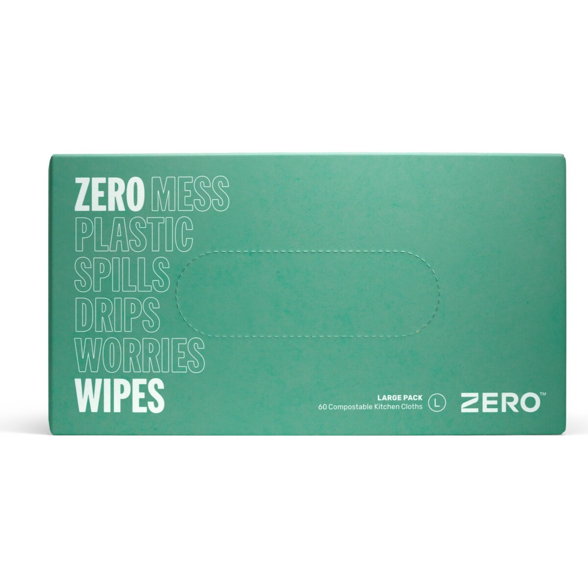 Zero Plastic Free Reusable Cleaning Wipes Large 60 Pack