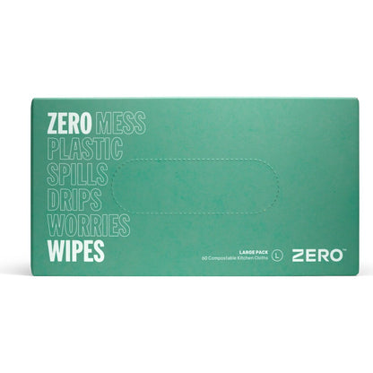 Zero Plastic Free Reusable Cleaning Wipes Large 60 Pack