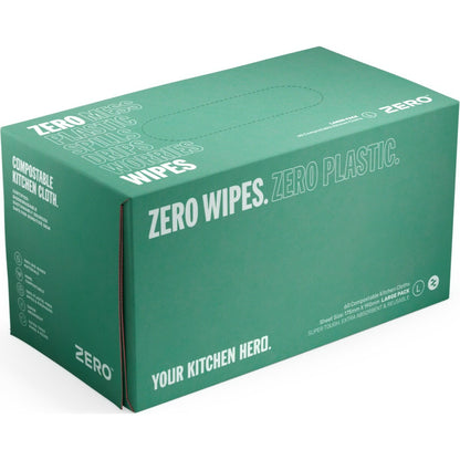 Zero Plastic Free Reusable Cleaning Wipes Large 60 Pack