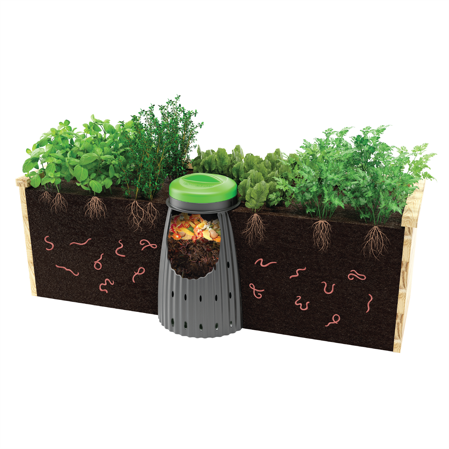 Tumbleweed Worm Buffet - 26L - Green