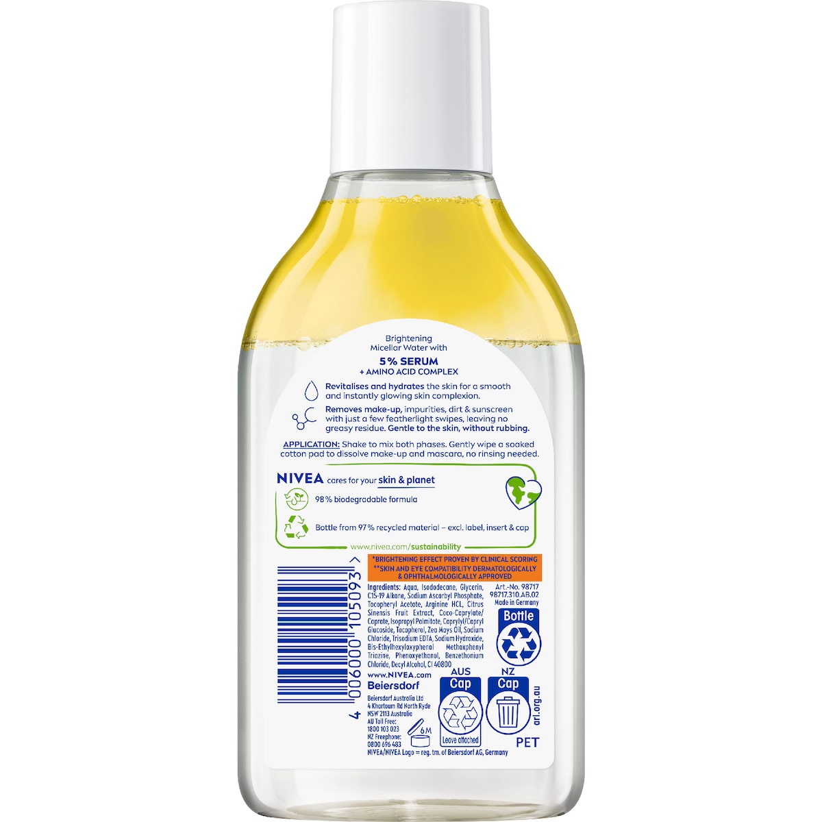 Nivea Micellar Water Brightening 400ml