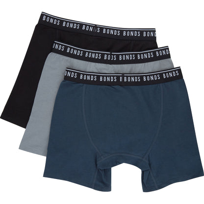 Bonds Mens Cotton Stretch Trunks Size Large Assorted 3 Pack