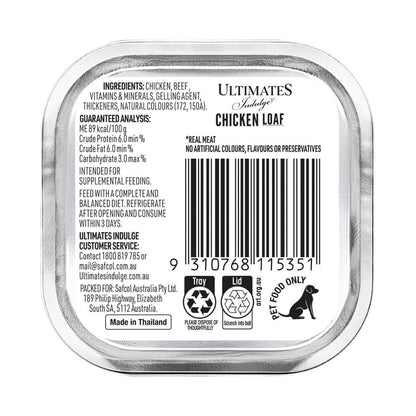 Ultimates Chicken Loaf Dog Food - 100g