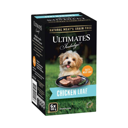 Ultimates Chicken Loaf Dog Food 6x100g - 600g