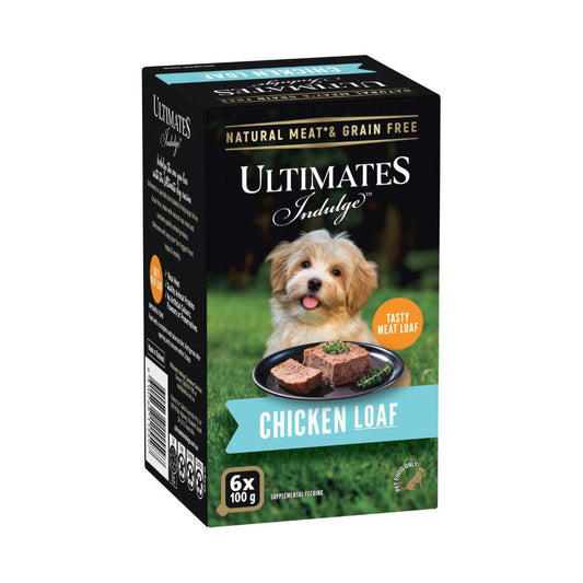 Ultimates Chicken Loaf Dog Food 6x100g - 600g