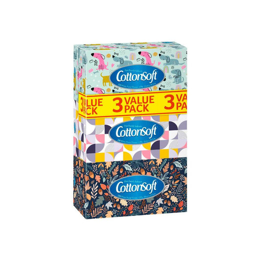 Cottonsoft 2-Ply Facial Tissue - 3 Pack