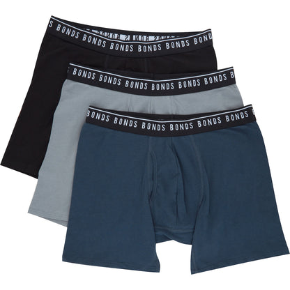 Bonds Mens Cotton Stretch Trunks Size Medium Assorted 3 Pack
