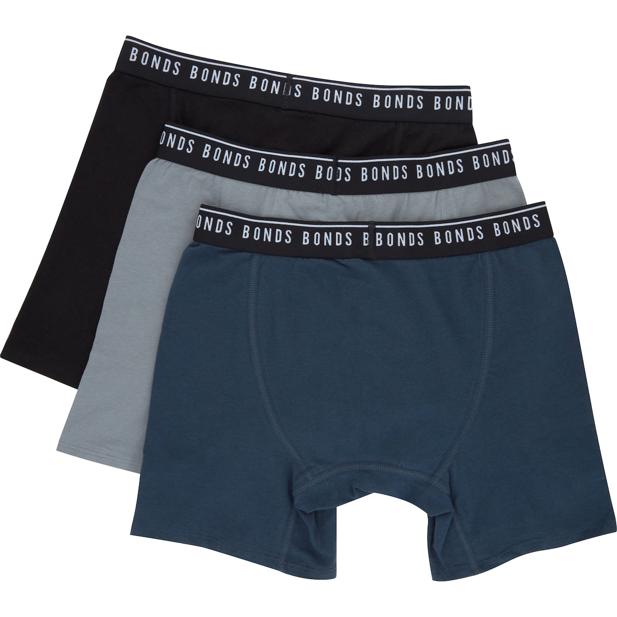Bonds Mens Cotton Stretch Trunks Size Medium Assorted 3 Pack