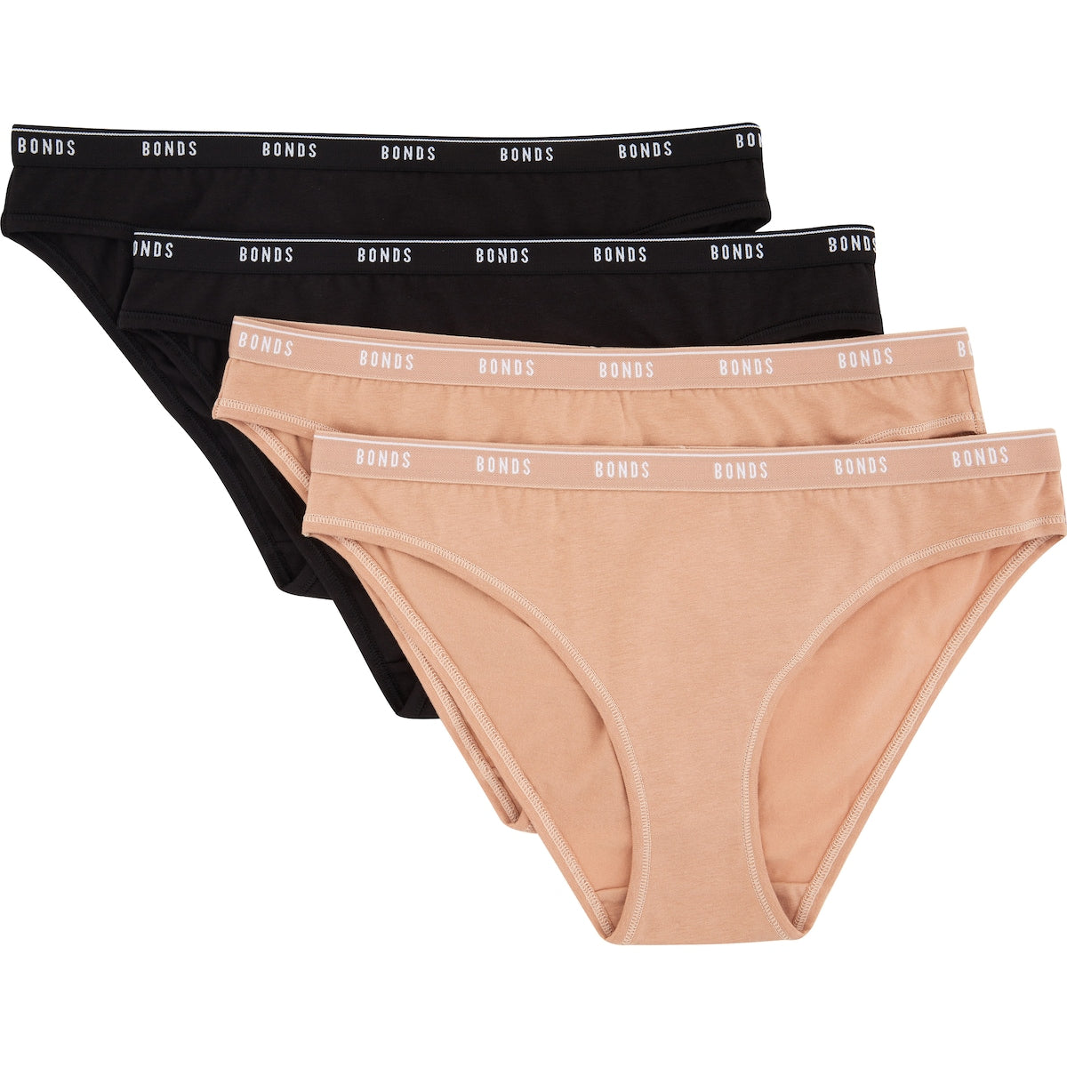 Bonds Ladies The Bikini Underwear Size 12 Assorted 4 Pack