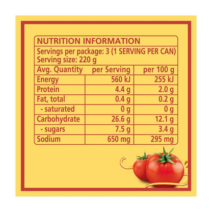 Heinz Spaghetti In Tomato Sauce Pasta 3 Pack - 660g