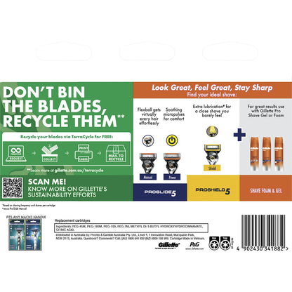 Gillette Mach 3+ Razor Blades 8 Pack