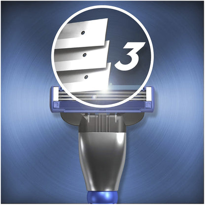 Gillette Mach 3 Turbo 3d Razor Blades 4 Pack