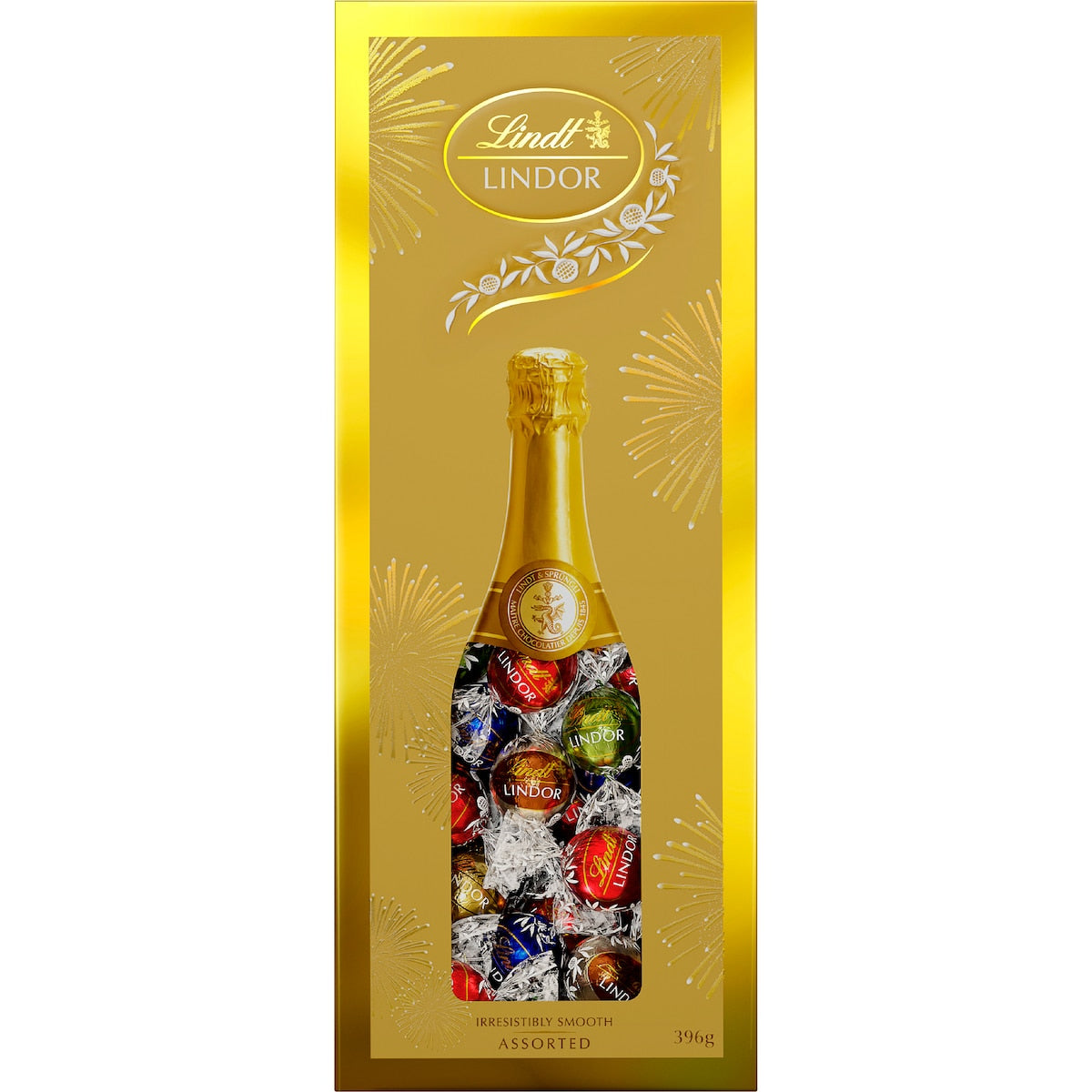 Lindt Lindor Champagne Gala Assorted Chocolate Gift Box 396g