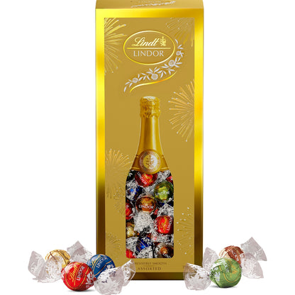 Lindt Lindor Champagne Gala Assorted Chocolate Gift Box 396g