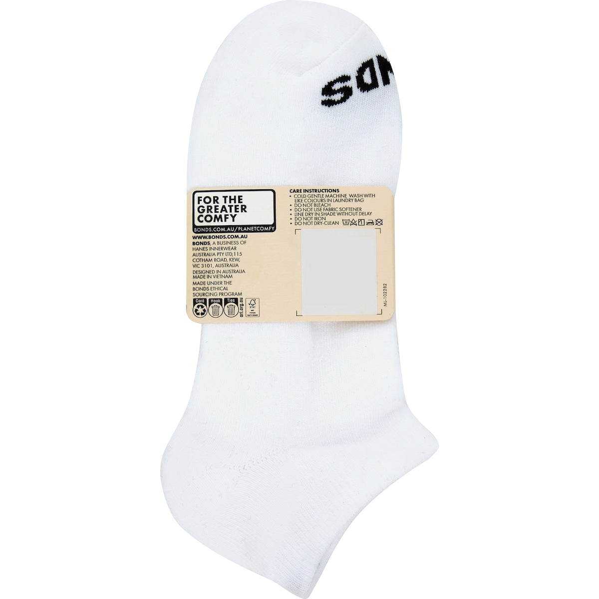 Bonds Mens Low Cut Socks Size 6-10 Assorted 4 Pack
