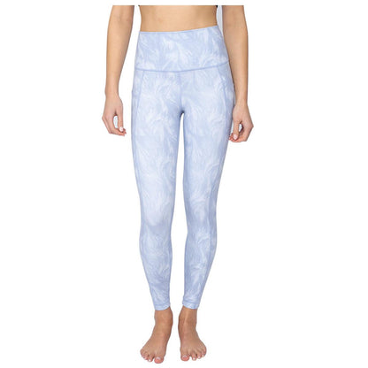 90 Degree Feather Palm Tree Ankle Legging