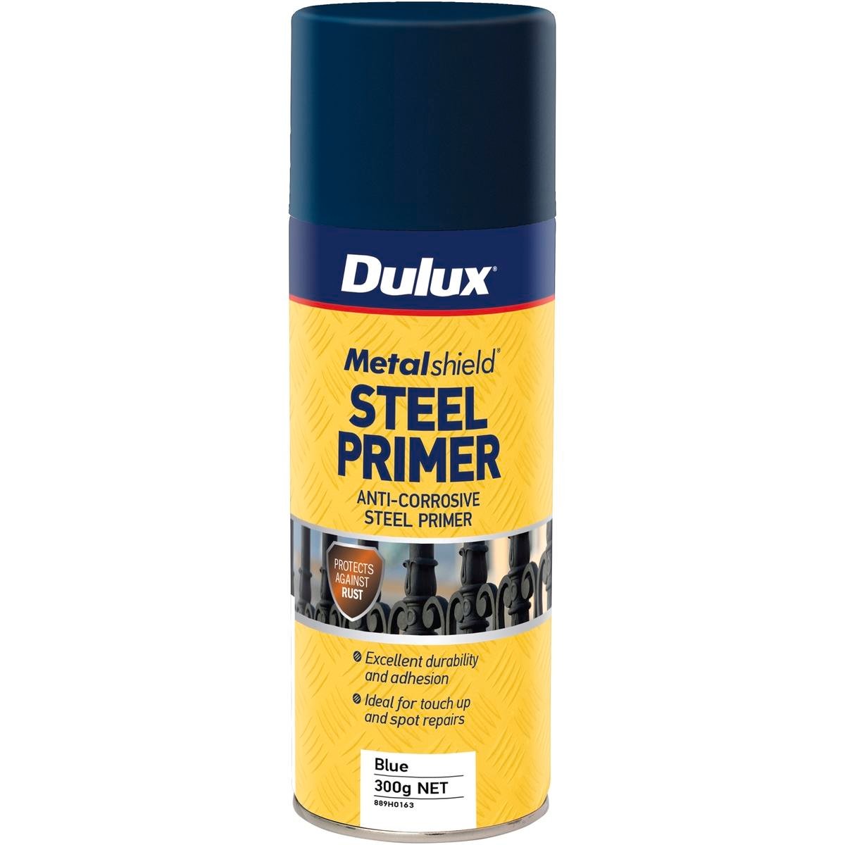 Dulux Metalshield Steel Primer Spray 300g Blue Anti-Corrosive