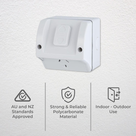 Deta Single Weatherproof Power Point