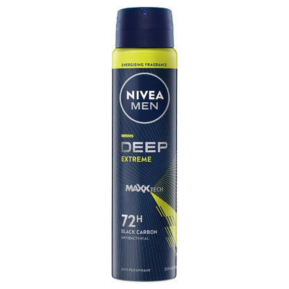 Nivea Men Deep Extreme 72hr Protection Deodorant 250ml