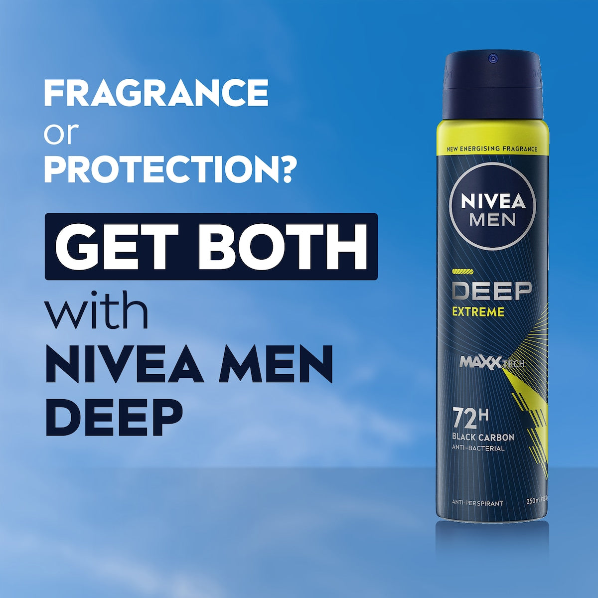 Nivea Men Deep Extreme 72hr Protection Deodorant 250ml