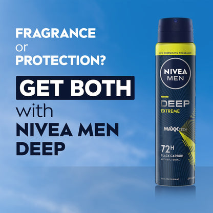 Nivea Men Deep Extreme 72hr Protection Deodorant 250ml