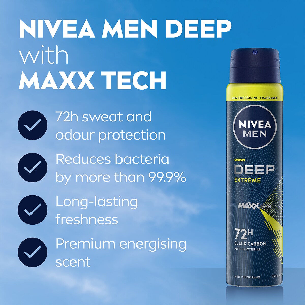 Nivea Anti-perspirant Deep Extreme 250ml
