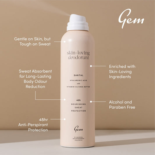 Gem Deodorant Antiperspirant Santal 127g