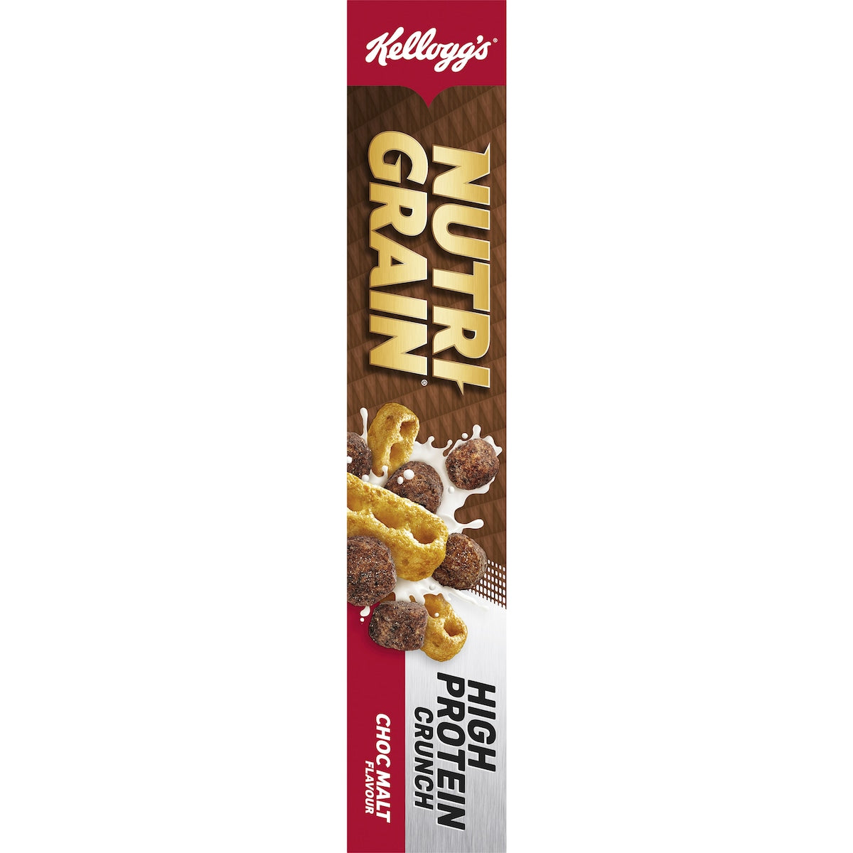 Kelloggs Nutri Grain High Protein Crunch Choc Malt Cereal 500g