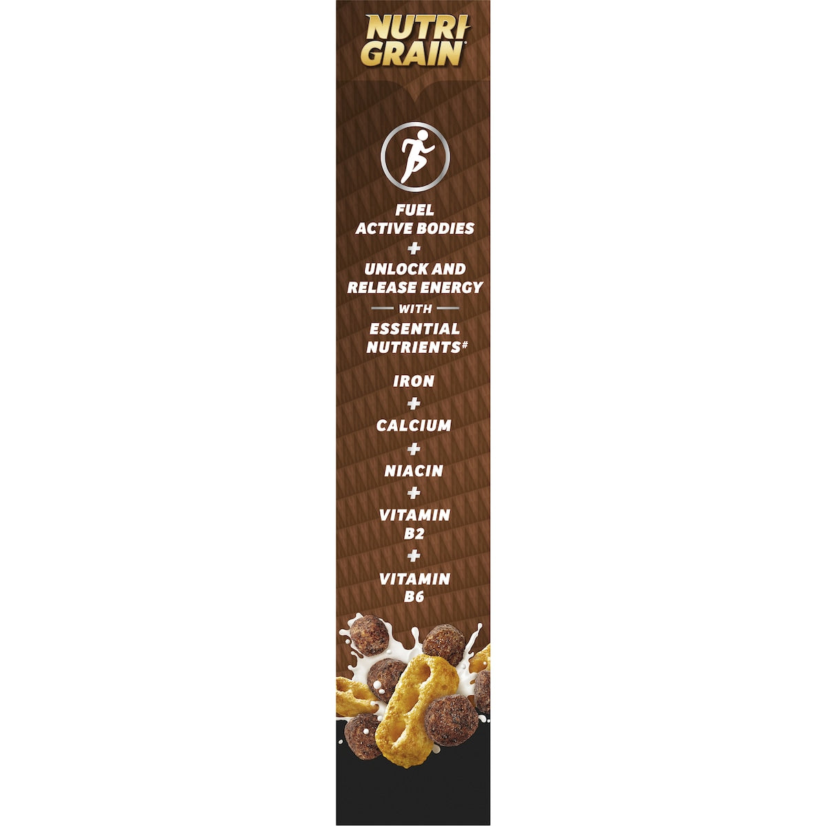 Kelloggs Nutri Grain High Protein Crunch Choc Malt Cereal 500g