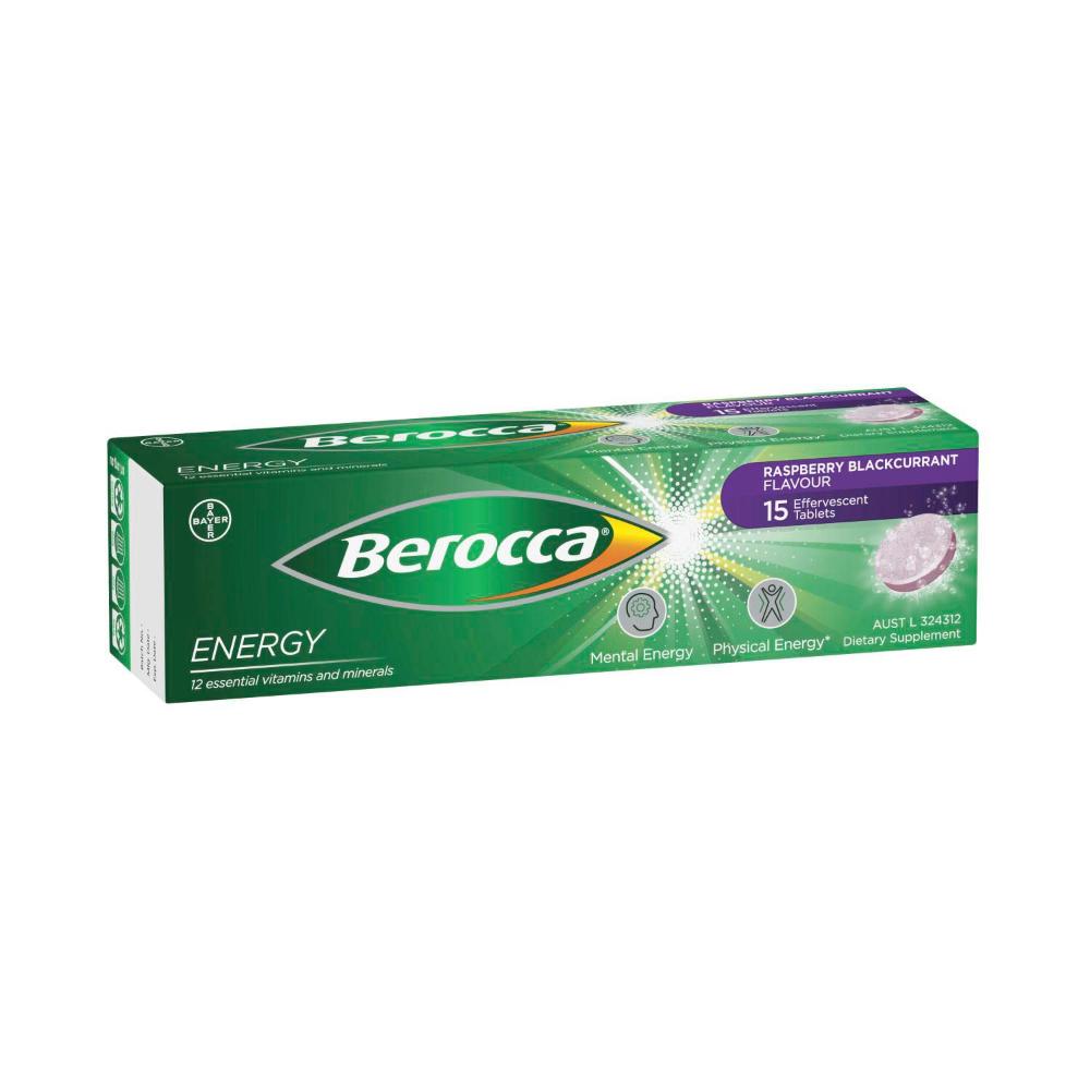 Berocca Energy Raspberry Blackcurrant - 15 Pack