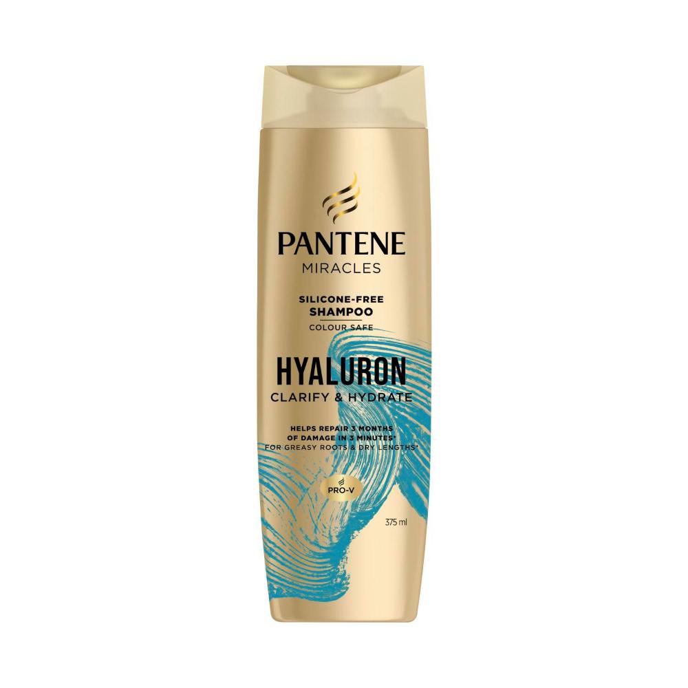 Pantene Miracles Hyaluron Clarify & Hydrate Silicon Free Shampoo - 375mL