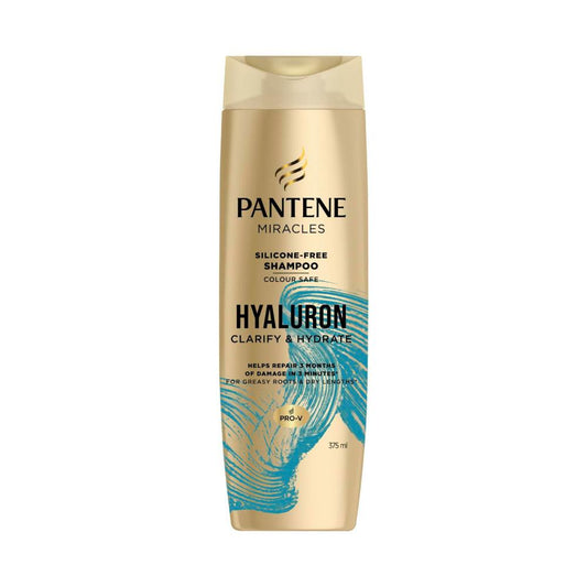 Pantene Miracles Hyaluron Clarify & Hydrate Silicon Free Shampoo - 375mL