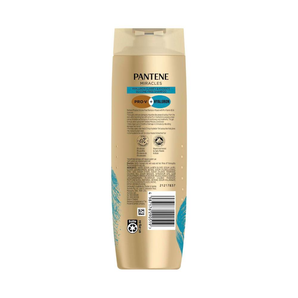 Pantene Miraes Hyaluron arify & Hydrate Silicon Free Shampoo - 375mL