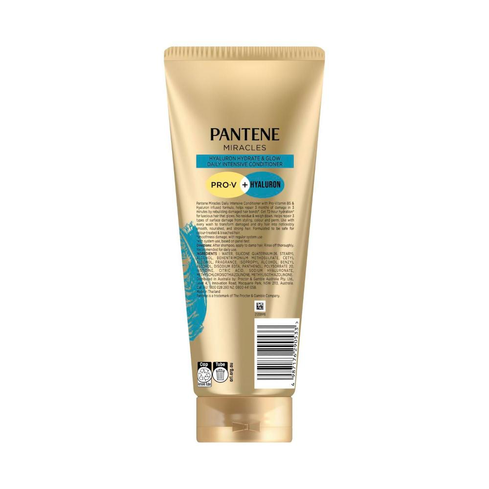 Pantene Miracles Hyaluron Hydrate & Glow Daily Intensive Conditioner - 350mL
