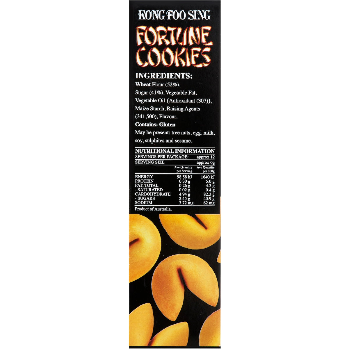 Kong Foo Sing Snacks Fortune Cookies 100g