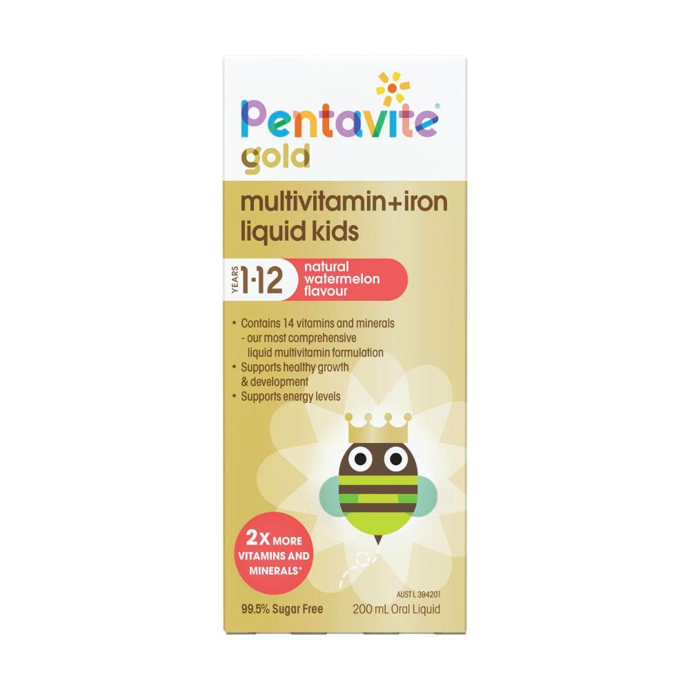 Pentavite Liquid Multivitamin Gold Watermelon - 200mL