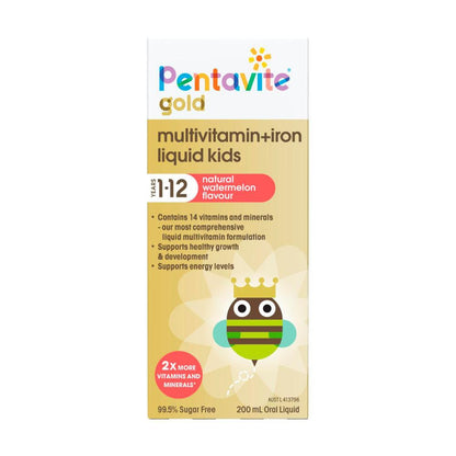Pentavite Liquid Multivitamin Gold Watermelon - 200mL