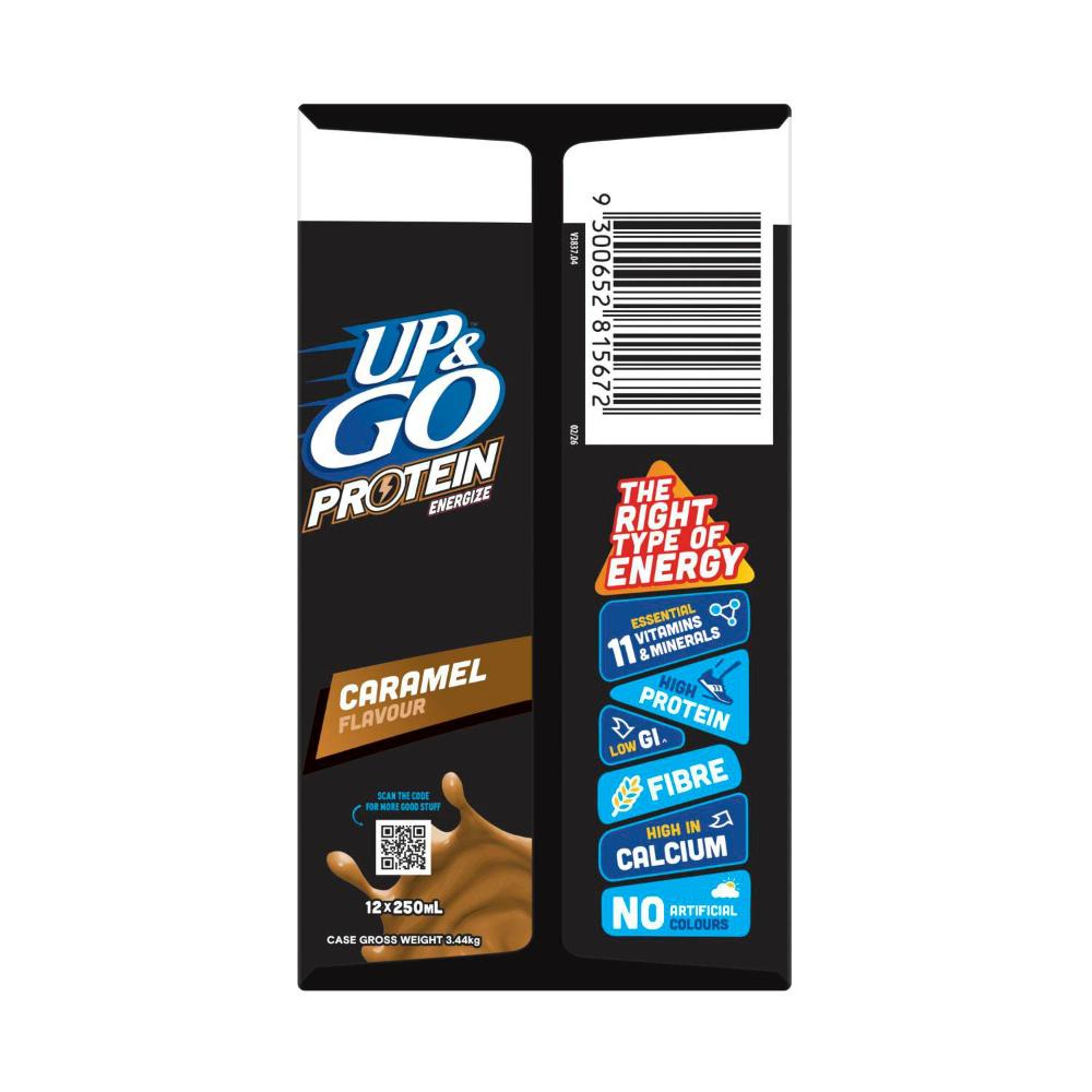 UP&GO Caramel Protein Energize 12x250ml - 3L