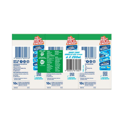Sanitarium Up&go Dairy Free Vanilla 6x250ml - 1.5L