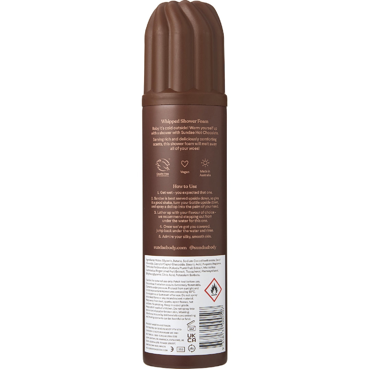 Sundae Whipped Shower Foam Hot Chocolate 265ml