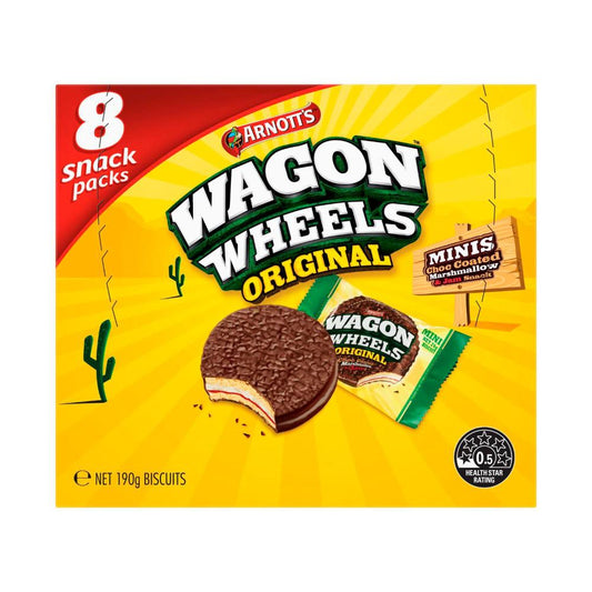 Arnott's Wagon Wheels Regular Multipack - 190g