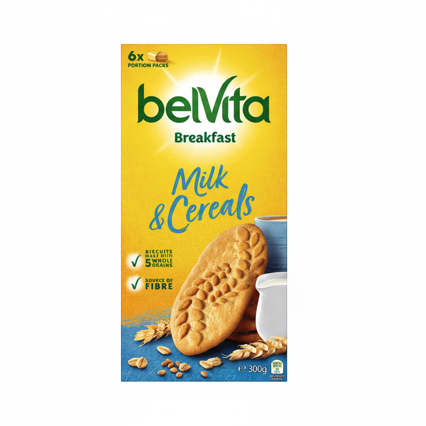 Belvita Breakfast Biscuits Milk & Cereals 6 Pack - 300g