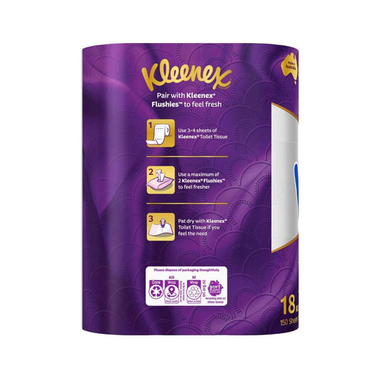 Kleenex 3-ply Luxury Quilts Air Cushion Softness Toilet Tissue - 18 PACK