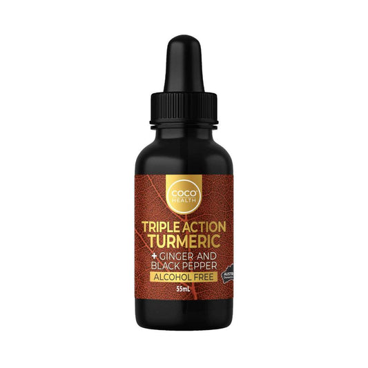 Coco Earth Triple Action Turmeric Ginger Black Pepper - 55mL