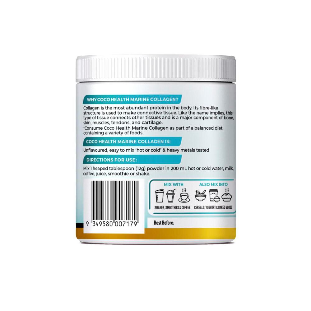 Coco Earth Powder Marine Collagen + Hair Skin Nails - 200g